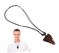 Healvian Pendentif Vintage Résine pour Hommes Collier Tressé Style Surfeur Accessoire de Plage Élégant et Créatif
