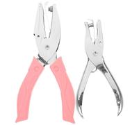 Healvian Perforatrice Manuelle Seul Trou Forme Cœur, Lot 2 Pièces Argenté pour Loisirs Créatifs, Bureau et Maison, Machine à Perforer Feuilles de Papier Légère et Compacte, Scrapbooking