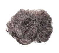 Healvian Perruque Courte Cosplay pour Hommes Fibres Résistantes Chaleur Style Frange Dégradée Grise Confortable et Facile à Coiffer pour Fête et Costume