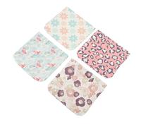 Healvian Petite Trousse à Maquillage en Cuir PU Robuste et Non Déformable, Lot de 4 Pièces pour Camping ou École, Pochette Cosmétique Compacte et Portable