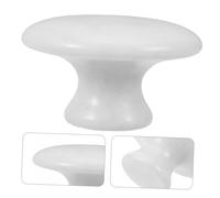 Healvian Pierre de Massage Jade Forme Champignon Outil de Grattage Visage et Corps Masseur Froid Chaud pour Spa Détente Visage Cou et Ventre Massage Antipoches