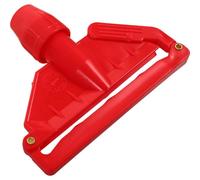 Healvian Pince de Remplacement pour Tête de Balai à Franges en Plastique Résistant Clip Amovible Rouge pour Accessoire Balai Compatible Balai-Serpillière Outil Détachable Facile à