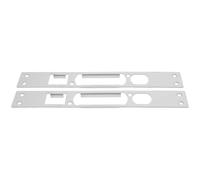 Healvian Plaque de Gâche pour Renforcement de Porte D'entrée Robuste en Acier Inoxydable Argenté 2pcs Compatible Portes en Bois et Serrures
