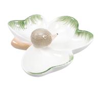 Healvian Plateau Céramique pour Bijoux Design et Petit Plat Décoratif pour Rangement Boucles Oreilles Bagues et Bracelets Élégant pour et Sœur