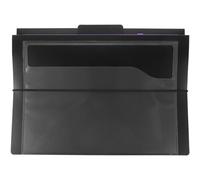 Healvian Pochette de Classement A4 Noire 6 Compartiments Épais, Dossier Accordéon Extensible en Plastique Résistant, Organisateur Suspendu pour Documents Bureau et Fichiers Professionnels