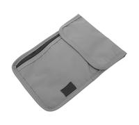 Healvian Pochette de Voyage Étanche pour Passeport et Documents Sac de Rangement Multifonctionnel Portable Gris pour Billets et Cartes