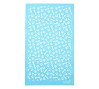 Healvian Pochoir en Soie pour Sérigraphie sur Pâte Polymère Motif Patte de Chien et Os Modèle Réutilisable pour Bijoux et Créations en Argile Outil Polyvalent pour Décoration Artisanale