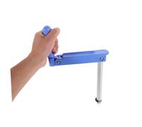Healvian Poignée de Manivelle Réglable pour Médicalisés Compatible Multiples Marques Poignée Pliable Polypropylène Bleu Accessoire de Remplacement pour Soins Infirmiers et Ajustement Usage