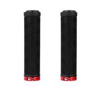 Healvian Poignées de Guidon Vélo Antidérapantes en Caoutchouc Paire Rouge Ergonomique Compatibles Guidons VTT Confort pour Cyclisme Longue Durée