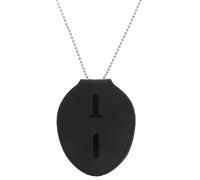 Healvian Porte-Badge en Cuir PU et Alliage D’Aluminium Clip Ceinture Protège-Badge Nominatif Solide Porte-Carte D’Identité Multifonction pour Bureau École et Activités Extérieures