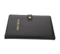 Healvian Porte-Carte de Score de Golf en Faux Cuir, 100 Pages, Noir | Papier Protégé, Format Poche Arrière, Style Vintage Sobre, Boîte Présent Incluse, pour Cartes de Score