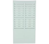 Healvian Porte-Cartes de Pointage Mural 24 Emplacements Compact en Plastique pour Environnement Professionnel Support Compatible Machine de Pointage et Suivi Scolaire