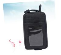 Healvian Porte Cartes Minimaliste Noir Multifonction avec Porte Clés et Compact pour Cartes de Crédit et Unisexe