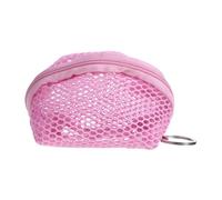 Healvian Porte-Monnaie Fashion Maille Rose pour Maquillage Sac De Rangement Compact Et Simple Porte-clés Pratique pour Petite Fille