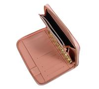 Healvian Portefeuille Budgétaire avec Fermeture Éclair Organisateur pour Femme Pochette à Cartes Et Enveloppes Système Épargne Pratique Design Rose Élégant