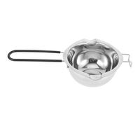 Healvian Pot à Fondre en Acier Inoxydable 304 400 Ml Poignée Isolante Creuset à Beurre et Chocolat pour Bain d'Eau Ustensile Cuisine Pâtisserie et Fabrication de Bougies
