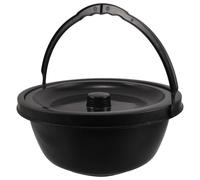 Healvian Pot de Chambre avec Couvercle pour Adultes Bassin de Lit Portable pour Personnes Âgées Pot de Chevet pour Soins à Domicile ou Établissement Dimensions