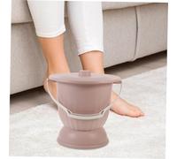 Healvian Pot de Nuit Portable Unisexe PP avec Couvercle Odeur Urinoir Pratique et Stable pour Maison Voyage et Soins à