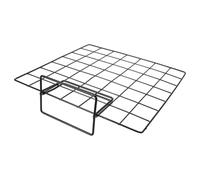 Healvian Présentoir de Comptoir en Grille Noire 2 Pièces 35X35Cm Base Compacte pour Exposition d'Œuvres d'Art et Accessoires Bureau Moderne