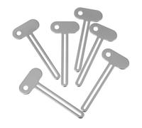 Healvian Presse-tubes Dentifrice Métallique 6 Pièces Lot Presse-tube Outil De Compression Compact Pour Tubes Salle De Bain Cosmétique Colle Usage Quotidien