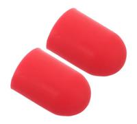 Healvian Protections de Guidon en Silicone Rouge pour Vélo de Route et VTT | Couvre Levier et Sélecteur, Installation DIY Simple, Anti-rayures, Confort Accru, pour Guidons et Commandes