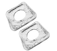 Healvian Protège-Brûleurs en Aluminium Épais 35 Microns Lot de 100 Pièces Carrées Résistant à L’Huile Couvre-Cuisinière Réglable pour Plaque de Cuisson à Gaz Entretien Facile et
