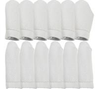 Healvian Protège-Doigts en Cuir Naturel 12 Pcs pour Feutrage à L’Aiguille et Travaux D’Aiguille Capuchons Résistants pour Couture et Broderie Manuelle Couleur Aléatoire Couleur Aléatoire