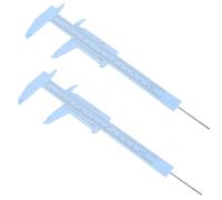 Healvian Règle à Sourcils Plastique Bleu 150 Mm pour Maquillage Précis 2 Pièces Outil de Mesure Portable pour Débutants