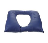 Healvian Rehausseur de Siège de Toilette Imperméable Bleu Marine, Coussin Rembourré Épais en Cuir, Rehausse-siège Confortable pour Seniors et Mobilité Réduite, Lavable et Compatible