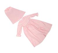 Healvian Robe Pour Enfants Robes Pour Robes Longues Manches Longues Pour Musulmanes Hijab Robe Pour Bébé Fille Vêtements Pour Tout-Petits Musulmans Rose