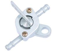 Healvian Robinet D'arrêt de Réservoir de Carburant en Fer 2 Pièces, Interrupteur Manuel pour Moto, Quad et Générateur, Joint Torique Anti-fuite, Contrôle Précis du Flux D’essence,