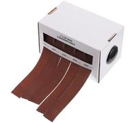 Healvian Rouleaux Abrasifs en Boîte 5 Tailles 25 Mm X 6 M, Toile Émeri Étirable Grain 150x à 600x, Bande Abrasive pour Ponçage Manuel Métal Verre Bois Menuiserie de Précision