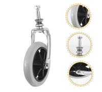 Healvian Roulette avec Fourche et Roulement pour Roue Caoutchouc Large Accessoire Acier Remplacement pour Fauteuils Manuels Améliore la Maniabilité Sécurité