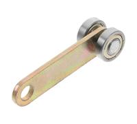 Healvian Roulette Double Roulement pour Porte Coulissante, Chariot Coulissant sur Rails en Acier, Capacité 50 Kg, Trou de Vis 8 Mm, Galet Silencieux Robuste pour Portes Industrielles