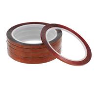 Healvian Ruban Adhésif Haute Température 260℃ 5 Rouleaux 33m Bande Isolante Thermique Résistante, Ruban de Sublimation et Transfert Thermique pour Presse à Chaud Industriel