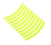 Healvian Ruban Adhésif Réfléchissant pour Roue de Draisienne Garçon et Filles Autocollant de Sécurité Fluorescente Vert Fluo Étanche et Solide Protection Nuit pour Balade Sécurisée