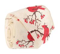 Healvian Ruban pour Loisirs Créatifs Soi-même, Ruban de Noël Thème Sapin, Tissu, Ne Se Décolore Pas, Peut être Coupé la Longueur, pour Décoration D'exposition et Loisirs Créatifs DIY