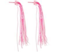 Healvian Rubans à Pompons pour Guidon de Trottinette et Vélo Garçon et Filles 1 Paire Accessoires Décoratifs Colorés pour Vélo Filles Banderoles Suspendues pour Guidon Décor Fantaisie