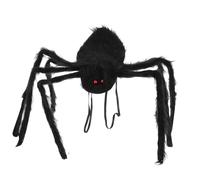 Healvian Sac à Dos Araignée Halloween avec Double Bretelle Décoration Réaliste pour Garçon Fille Sac de Rangement Bonbons Accessoire Fête Toiles Araignée Noir