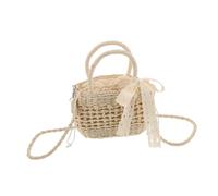 Healvian Sac Bandoulière Tressé pour Femme Léger et Spacieux Sac Seau Paille Naturelle pour Plage et Sorties Estivales Style Bohème Multifonctionnel