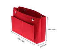 Healvian Sac de Rangement Feutre Pliable pour Maquillage Organisateur Cosmétique Multifonctionnel Rouge