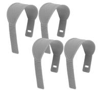 Healvian Sangles de Pédales Vélo D’Appartement Réglables en Caoutchouc Résistant Lot de 2 Paires Gris Accessoires de Sport pour Pédales de Vélo Universelles Fourniture et Fitness