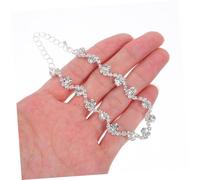 Healvian Set de Bijoux Élégant pour Soirée avec Collier Boucles Oreilles et Bracelet Scintillants Accessoires et Raffinés pour Gala Bal et Événements Formels