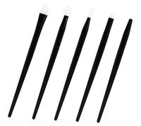 Healvian Set de Pinceaux de Maquillage Silicone Applicateurs Yeux Sourcils Manche Noir et Pratique pour Maquillage Professionnel et Voyage