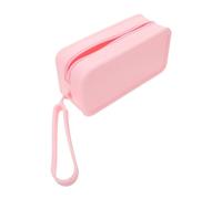 Healvian Silicone Makeup Bag Large Travel Organizer Pouch with Zipper for Makeup Storage and Brush Holder Portable Cosmetic Case