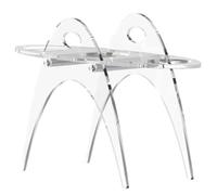 Healvian Stand à Cornets de Glace en Acrylique Transparent 3 Trous, Surface Résistante, Adapté pour Vitrines Acryliques ou Usage en Magasin