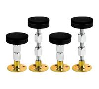 Healvian Support de Cadre de Lit Réglable 4pcs en Acier Inoxydable et PP, Anti-secousse, Robuste et Stable pour Espaces Étroits Entre Meubles et Murs