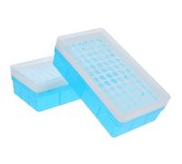 Healvian Support de Rangement pour Tubes à Essai Centrifugeuse 15 Ml Boîte 72 Trous en Plastique 2 Pièces Support de Laboratoire pour Congélation et Organisation des Couleur