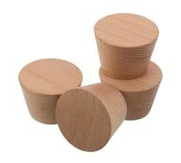 Healvian Support Mural Porte-Skis en Bois Massif de Hêtre, Lot de 4 Supports Verticaux Minimalistes pour Skis et Snowboards, Rangement Compact Organisation D’équipement de Sports