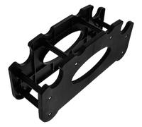 Healvian Support pour Haltères de Sol Noir 4 Niveaux Rack Multi-Niveaux Démontable en Plastique Présentoir Compact pour Salle de Sport à Domicile Support D’Entraînement Sécurisé et